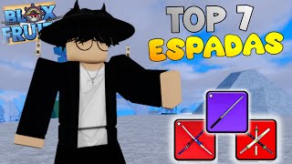 Las Top 7 Mejores ESPADAS En Bloxfruits [upl. by Celie]