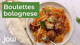 Recette de boulettes alla Bolognese [upl. by Chemosh]