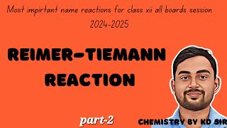 Reimer tiemann reaction class 12 organic name reaction [upl. by Shalom724]