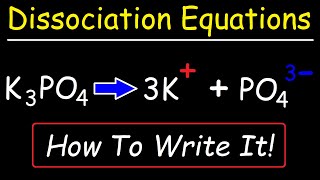 How To Write The Dissociation Equations of Ionic Compounds [upl. by Amar]