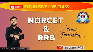 Special Class for NORCET amp RRB 2024 by Mr Naresh Goswami Sir [upl. by Llenel14]