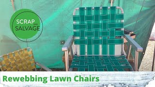 Rewebbing Lawn Chairs [upl. by Fotinas]