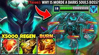 MORDEKAISER BUT IM A LITERAL DARK SOULS BOSS 7000 HEALTH UNKILLABLE [upl. by Eimirej]