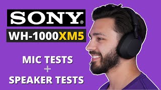 Sony XM5 Review  High Quality Speaker and Mic Tests [upl. by Ahsenom]