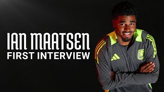 IAN MAATSEN  First interview as an Aston Villa player 🦁 [upl. by Anawad701]