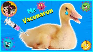 VACUNAMOS A NUESTRO PATITO JUAN  Las Leoncitas Kids [upl. by Sidwohl264]