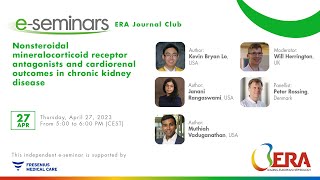 Nonsteroidal mineralocorticoid receptor antagonists amp cardiorenal outcomes in chronic kidney disease [upl. by Liane154]