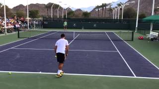 Grigor Dimitrov  Indian Wells Practice 3714 [upl. by Sarena]