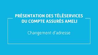 compte ameli  comment changer son adresse [upl. by Giordano]