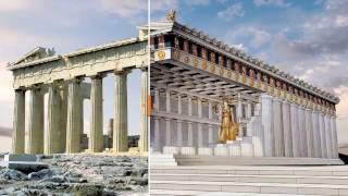 Parthenon Reconstruction  How it Was in Ancient Times [upl. by Aleahcim]