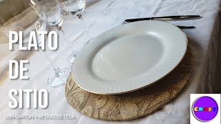 Cómo hacer UN PLATO DE SITIO fácil  rápido y elegante Nro 74 [upl. by Ruggiero]