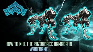 How to kill the Razorback Armada in Warframe [upl. by Noira901]