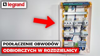 Podłączenie obwodów odbiorczych instalacji  Rozdzielnica modułowa XL3  Aparatura TX3 Legrand  12 [upl. by Drewett153]