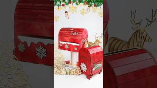 christmas quotLetters to Santaquot Mailbox🎅💌 with Atomstack Hurricane ampColored Plywoodchristmasdiy [upl. by Worrell]