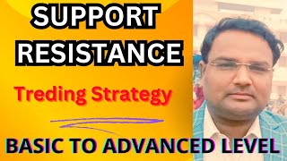 SUPPORT amp RESISTANCE TRADING STRATEGY  BASIC TO ADVANCE LEVEL [upl. by Nomyt]