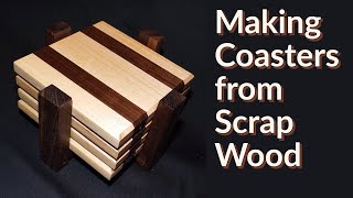 Making Coasters from Scrap Wood  Woodworking Projects to Sell  Scrap Wood Projects [upl. by Nerra]