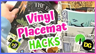 8 AMAZING DIYS Using 1 VINYL PLACEMATS  NEW Dollar Tree DIYS [upl. by Kettie]