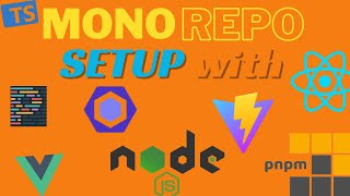 Build a Monorepo using PNPM workspace React Vue Node Eslint Prettier and Typescript [upl. by Halet429]