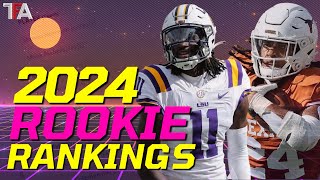 2024 Dynasty Rookie Rankings  Dynasty Fantasy Football [upl. by Gaivn]