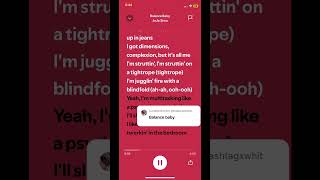 Balance Baby CreditsJojo Siwa spotifycharts lyrics spotifyapp singer music shorts [upl. by Fedak]