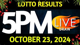 Lotto Result Today 500 pm draw October 23 2024 Wednesday PCSO LIVE [upl. by Okire]