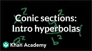 Conic sections Intro to hyperbolas  Conic sections  Algebra II  Khan Academy [upl. by Nage]