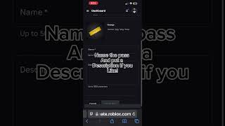 How to make a gamepass on phone 2024 version edits roblox plsdonate tutorial [upl. by Weixel]