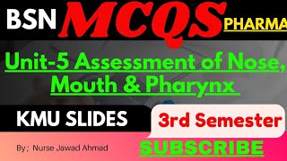 Unit5 Assessment of Nose Mouth amp Pharynx  HA1  2024 [upl. by Roath]