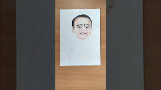 colour pencil portrait  colourpencil 300 gsm paper [upl. by Ahsotal]