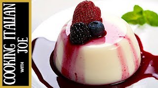 Panna Cotta  Cooking Italian with Joe [upl. by Otokam]