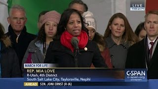 Rep Mia Love RUT full remarks at March for Life CSPAN [upl. by Nosrac779]