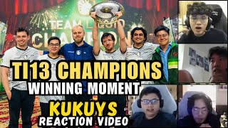 MUNTIK MAIYAK  TEAM KUKUYS REACTS TO TEAM LIQUID WINNING MOMENT  THE INTERNATIONAL 13 [upl. by Steffen457]