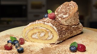 How to Make a Bûche de Noël  Yule Log [upl. by Eenad]