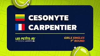 Les Petits As 2024  Girls Singles R1  Viktorija CESONYTE vs Ninon CARPENTIER [upl. by Joey456]