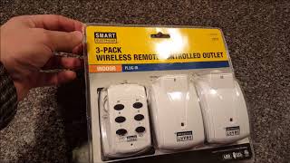 Smart Electrician Remote Controlled Outlet 3 Pack Unboxing amp Review [upl. by Tsenre544]