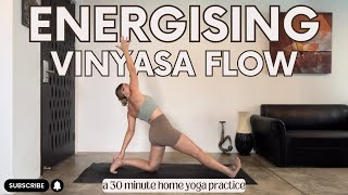 Energising vinyasa flow yoga practice  30 mins  full body yoga routine  strength and flexibility [upl. by Victorie]