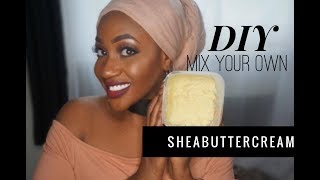 DIY Mixe deine eigene Sheabuttercreme  Perfekt für empfindliche Babyhaut Afrohaare und Hautpflege [upl. by Carmelle]