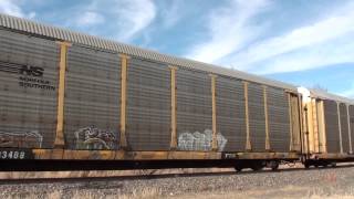 westbound UP Atrain on the GSR 03102014  3 [upl. by Mahseh]