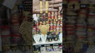 One gram gold plated mangalsutra jwelry imitationjewellery mangalsutra longhaar ranihaar [upl. by Llenyar]