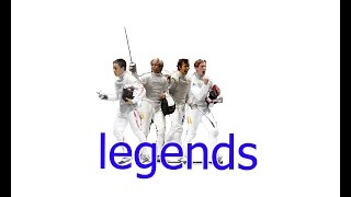 Foil Fencing Highlights  legends Ota Yuki Andrea Baldini Peter Joppich Benjamin Kleibrink [upl. by Opal]