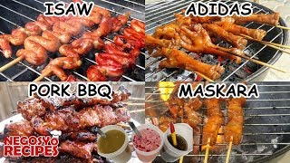 Filipino BBQ Recipe Compilation  Pork BBQ Isaw Chicken Feet Maskara and Barbeque Dipping Sauces [upl. by Myrwyn]