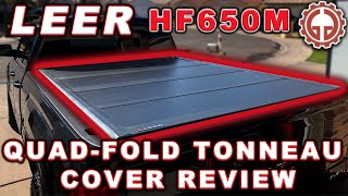 LEER HF650M Hard QuadFolding Low Profile Tonneau Cover Review [upl. by Willumsen]