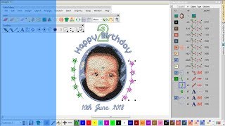 Autodigitizing photos in EmbroideryStudio [upl. by Enomrej696]