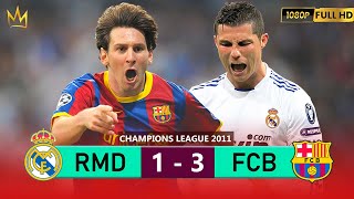 MESSI HUMILIATES CR7 AND REAL MADRID IN THE 2011 CHAMPIONS SEMIFINAL [upl. by Oinigih]