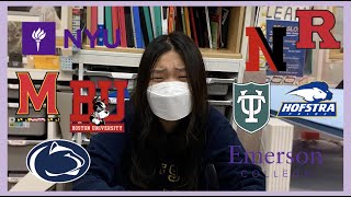 college decision reactions 2021 a realistic 37 GPA student D nyu boston uni northeastern [upl. by Liz]