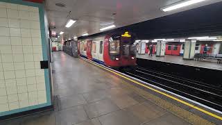 Hammersmith amp City Line S7 Stock 21321 Departing Mile End [upl. by Ettedranreb]