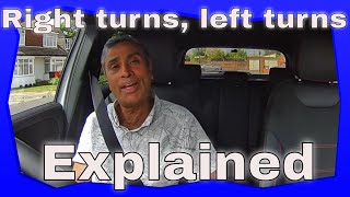 Driving Lesson on Turning Right and Left [upl. by Balcke869]