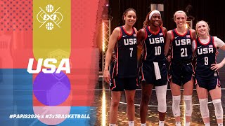 USAs 🇺🇸 Women Olympic Team  3x3 Basketball [upl. by Dore365]