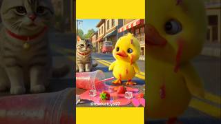 Cute cartoon duck aikartun bebek ai bersedih animation funny subscribe fyp shorts trending [upl. by Petula]