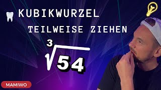 Kubikwurzel teilweise ziehen  🦷 schnell und einfach 👨‍🏫 [upl. by Kryska]